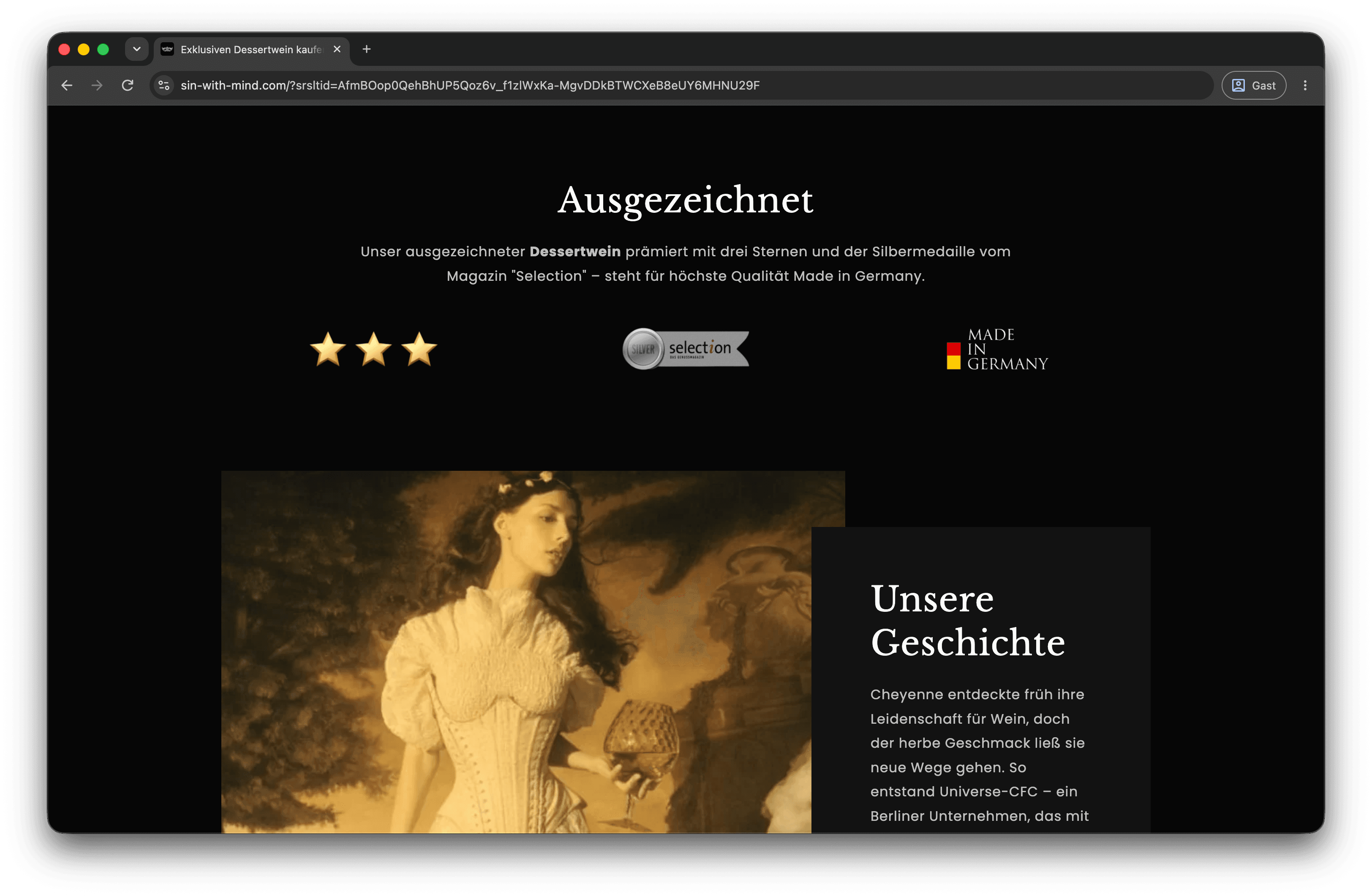 Markengeschichte und Auszeichnungen – SIN WITH MIND