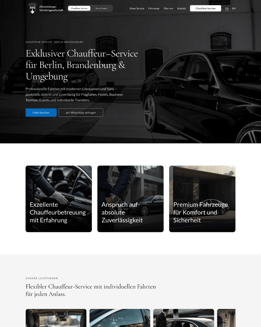 Altlandsberger Verkehrsgesellschaft mbH Webseite